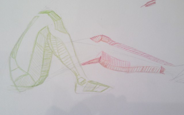 My cousin's beautifully smooth legs. Women aren't easy to study for planes.