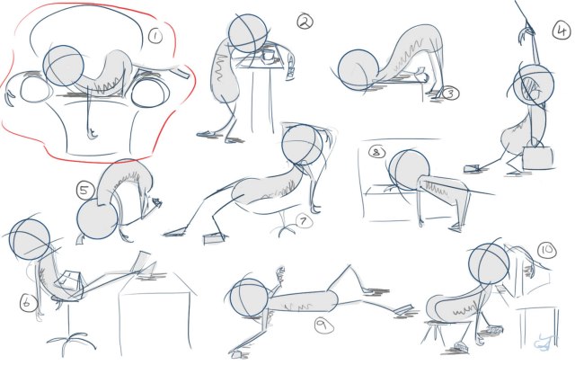 Probably sketched from life. My life. Around 2pm in the afternoon.