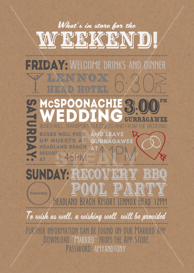 Graphic Design Wedding